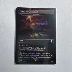 Wizards of the Coast MTG Valley of Gorgoroth LTR 0376 EN Rare Land Foil EA - Image 1