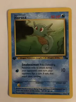 Pokemon Karte Horsea 49/62 1.st Edition 1999 - Image 1