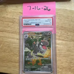 Tyrunt - 070 (Pokemon Center Exclusive) 070 Mega Evolution Promo Holo PSA 10 - Image 1