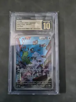 Pokemon Japanese CGC 10 Pristine Chatot 081/071 CGC Wild Force Art Rare - Image 1