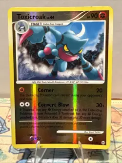 2009 Pokemon TOXICROAK 11/99 Arceus Cosmos Reverse Holo Rare English - Image 1