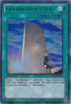 Gravekeeper's Stele - LCJW-EN261 - Ultra Rare 1st Edition Yugioh - Image 1