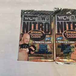 Lot of 3 Sealed 1999 Topps WCW nWo Nitro Trading Card Packs Kevin Nash - Image 2