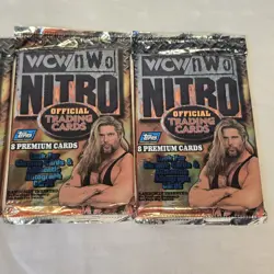 Lot of 3 Sealed 1999 Topps WCW nWo Nitro Trading Card Packs Kevin Nash - Image 3