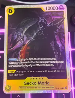 Bandai One Piece Card Game Gecko Moria OP14-104 SR Special 10000 Power C8 EN - Image 1