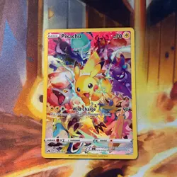 Pokemon Pikachu TCG Full Art Secret Rare Holo Card 160/159 Crown Zenith - Image 1