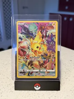 Pokemon Pikachu TCG Full Art Secret Rare Holo Card Crown Zenith 160/159 - Image 1