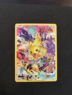 Pokemon Pikachu TCG Full Art Secret Rare Holo Card Crown Zenith 160/159 - Image 1