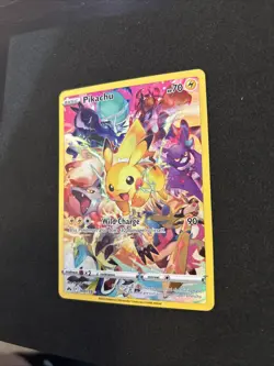 Pokemon Pikachu TCG Full Art Secret Rare Holo Card Crown Zenith 160/159 - Image 3