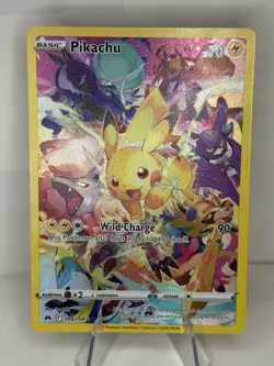Pokemon Pikachu TCG Full Art Secret Rare Holo Card Crown Zenith 160/159 - Image 1