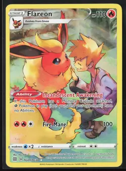 Flareon TG01/TG30 Brilliant Stars 2022 Holo Rare Pokemon Card - Image 1
