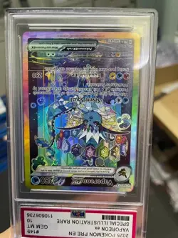 English SV8a Vaporeon ex SAR #149 PSA 10 GEM MT DIY Custom Art Card 2025 Pokemo - Image 2