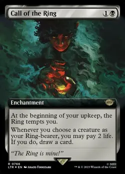 1x Call of the Ring - Surge Foil - Extended Art MTG - Universes Beyond: The Lord - Image 1