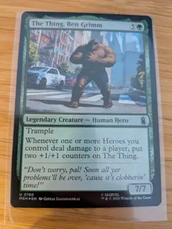 MTG The Thing, Ben Grimm (FOIL) 0190 Marvel Super Heroes M/NM Free UK P&P - Image 1