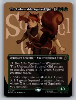 The Unbeatable Squirrel Girl (Borderless) Foil R Marvel Super Heroes 371 NM - Image 1