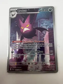Pokemon - Crobat - 093/086 - ME04: Chaos Rising - Holo - Illustration Rare - Image 1