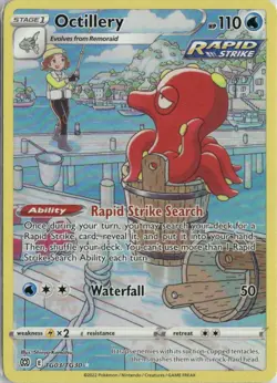 Octillery TG03/TG30 Holo Brilliant Stars Trainer Gallery Pokemon NM - Image 1