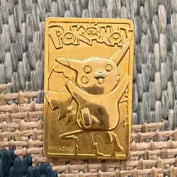 Nintendo Pokemon Pikachu Metal Card #25 Limited Edition 1999 English - Image 1