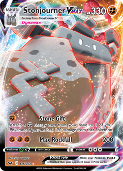 STONJOURNER VMAX 116/202 HOLO VMAX RARE SWORD & SHIELD NM/M POKEMON - Image 3