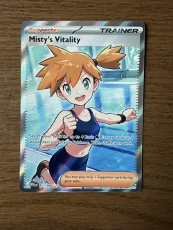 Misty's Vitality Full Art Holo 111/084 Pitch Black Ultra Rare NM English - Image 1