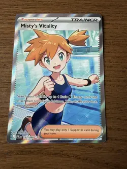 Misty's Vitality Full Art Holo 111/084 Pitch Black Ultra Rare NM English - Image 2