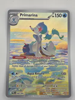 Primarina 088/084 Illustration Rare Pitch Black Pokemon Holo Near Mint - Image 1