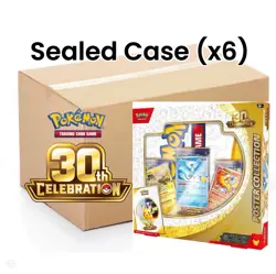 Pokemon 30th Anniversary Poster Collection Sealed Case (x6) **PRE-ORDER** - Image 1