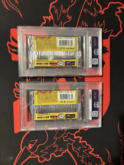 x2 PSA 9 Charizard Pokemon Base Set Sealed Pack Thin font - Sequential Cert - Image 2