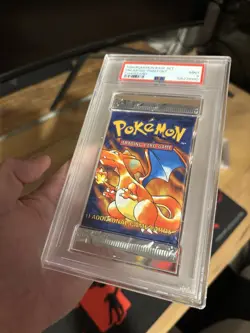 x2 PSA 9 Charizard Pokemon Base Set Sealed Pack Thin font - Sequential Cert - Image 3