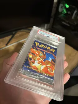 x2 PSA 9 Charizard Pokemon Base Set Sealed Pack Thin font - Sequential Cert - Image 5
