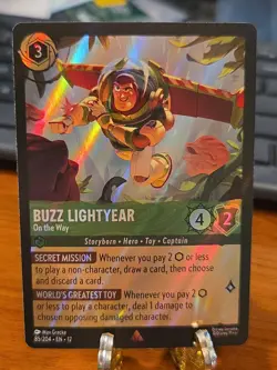 Buzz Lightyear On the Way Disney Lorcana Wilds Unknown foil promo card 85/204 - Image 1