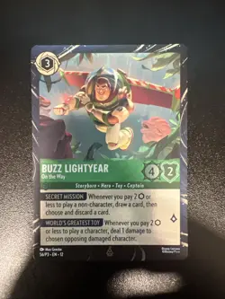 Buzz Lightyear On the Way Disney Lorcana Wilds Unknown foil promo card 56/P3 - Image 1