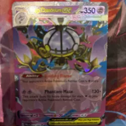 POKEMON MEGA CHANDELURE EX 038/084 DOUBLE RARE HOLO PITCH BLACK - NEW - Image 1