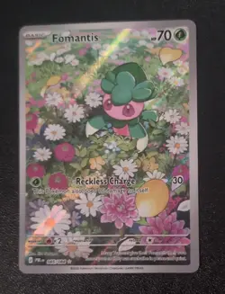 Fomantis 085/084 Pokemon TCG Pitch Black Illustration Rare English - NM - Image 1