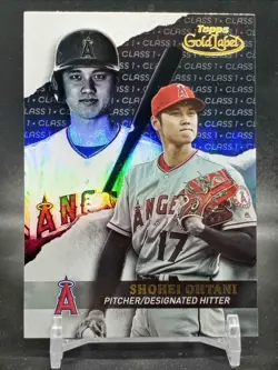 Shohei Ohtani 2020 Topps Gold Label #3 Class 1 Black Los Angeles Angels - Image 1