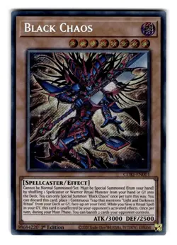 Yugioh Black Chaos CORI-EN001 Secret Rare 1st Edition NM - Image 1