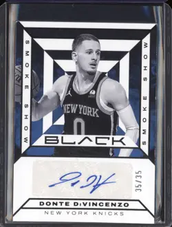 2023-24 Panini Black SSS-DV Donte DiVincenzo Smoke Show Auto 35/35 - Image 1