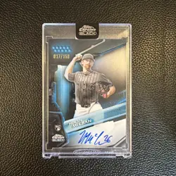 🔥🔥2026 Topps Chrome Black NOLAN MCLEAN RC 17/150 BLUE REFRACTOR ROOKIE AUTO. - Image 1