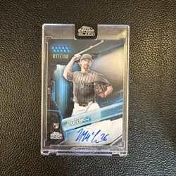 🔥🔥2026 Topps Chrome Black NOLAN MCLEAN RC 17/150 BLUE REFRACTOR ROOKIE AUTO. - Image 2