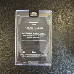 🔥🔥2026 Topps Chrome Black NOLAN MCLEAN RC 17/150 BLUE REFRACTOR ROOKIE AUTO. - Image 4