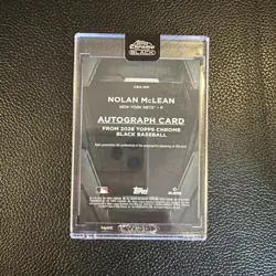 🔥🔥2026 Topps Chrome Black NOLAN MCLEAN RC 17/150 BLUE REFRACTOR ROOKIE AUTO. - Image 5