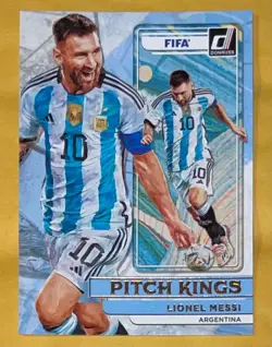 2022-23 Panini Donruss FIFA Lionel Messi Pitch Kings #1 Argentina⚽ “GOAT”🔥 - Image 3