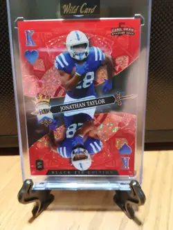 2026 Wild Card- Jonathan Taylor 1/1 Mirror Black Tie Edition IND. Colts - Image 1