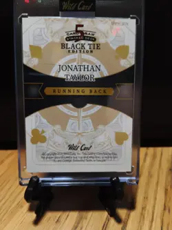 2026 Wild Card- Jonathan Taylor 1/1 Mirror Black Tie Edition IND. Colts - Image 2