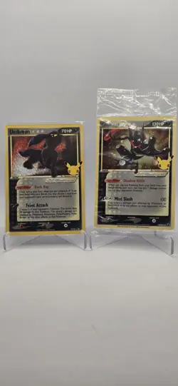 Umbreon Gold Star 17/17 & Greninja SWSH144 Black Star Promo 25th Celebrations - Image 1