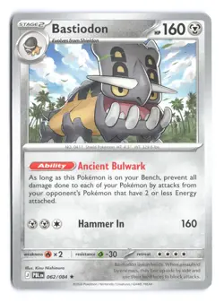 Pokemon Mega Evolution Pitch Black Build & Battle Non Holo Bastiodon 062/084 - Image 1