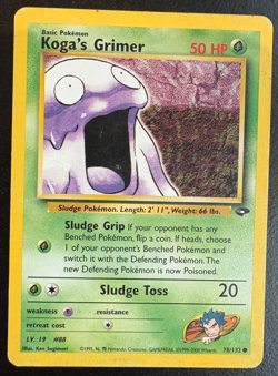 Pokemon TCG Kogas Grimer Gym Challenge Common Card 78/132 MP/HP - Image 1
