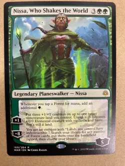 MTG 1x Nissa, Who Shakes the World # 169 War of the Spark Magic Gathering x1 NM - Image 1