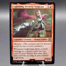 Lightning, Security Sergeant Normal 560 FIN FINAL FANTASY NM MTG - Image 1