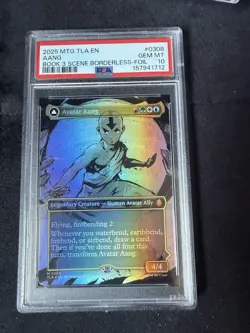 MTG Avatar Avatar Aang Borderless Foil Psa 10 - Image 1